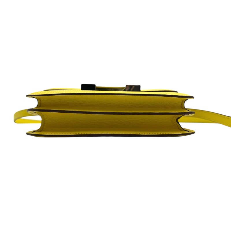 【美收精品】HERMES 黃色康康Constance 19 U刻 C-54-2