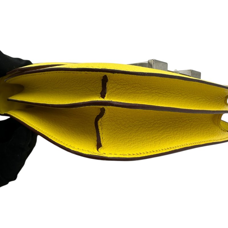 【美收精品】HERMES 黃色康康Constance 19 U刻 C-54-5