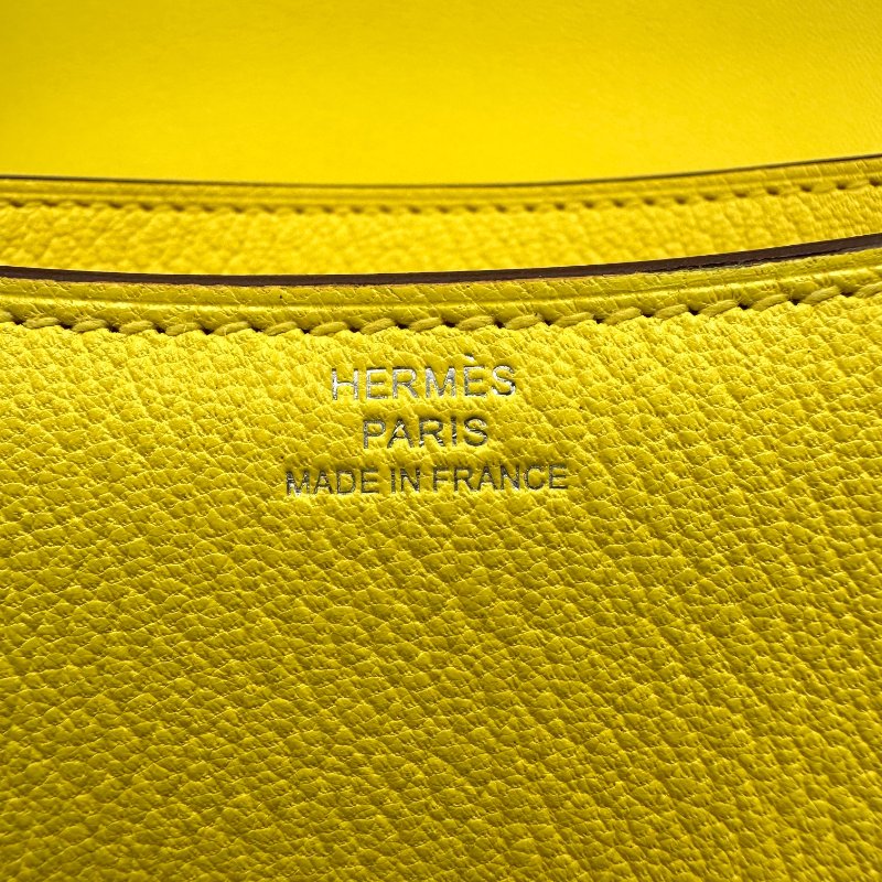 【美收精品】HERMES 黃色康康Constance 19 U刻 C-54-8