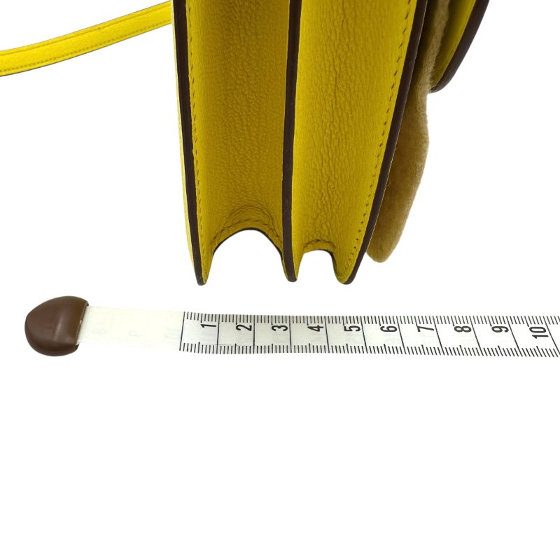 【美收精品】HERMES 黃色康康Constance 19 U刻 C-54-14