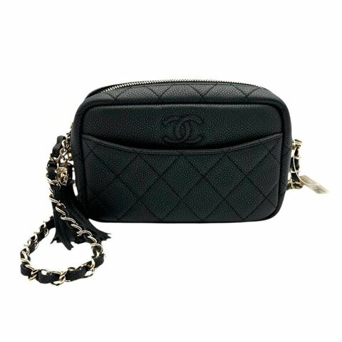 【美收精品】CHANEL 黑色單肩包 C-55