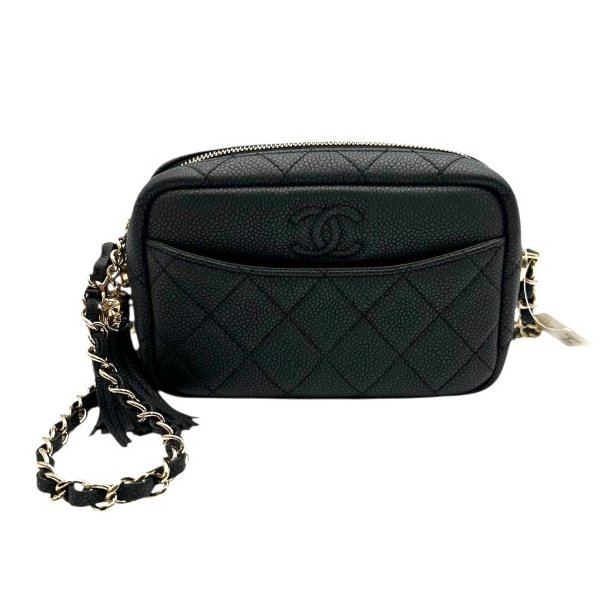 【美收精品】CHANEL 黑色單肩包 C-55-0