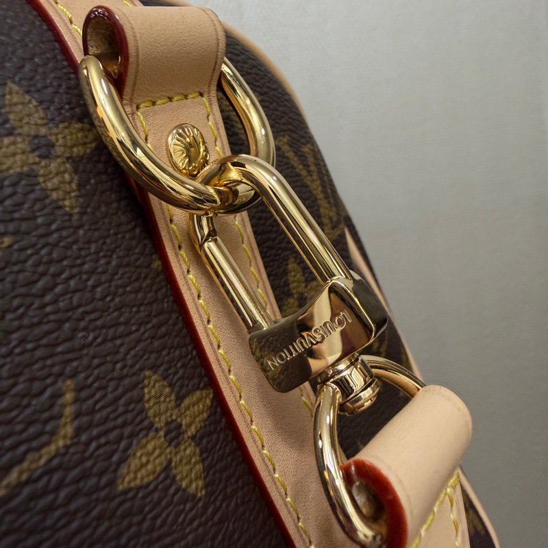 （極新！！）LV 原花金釦Speedy 25手提斜背波士頓包M46977-5