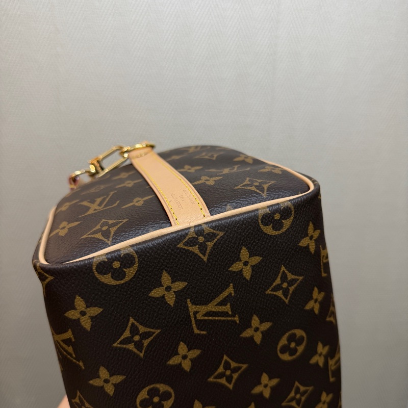 （極新！！）LV 原花金釦Speedy 25手提斜背波士頓包M46977-10