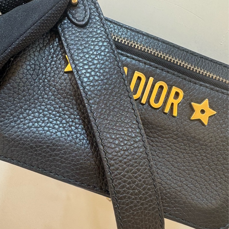 Dior 黑金雙層相機包 復古金鏈條-5