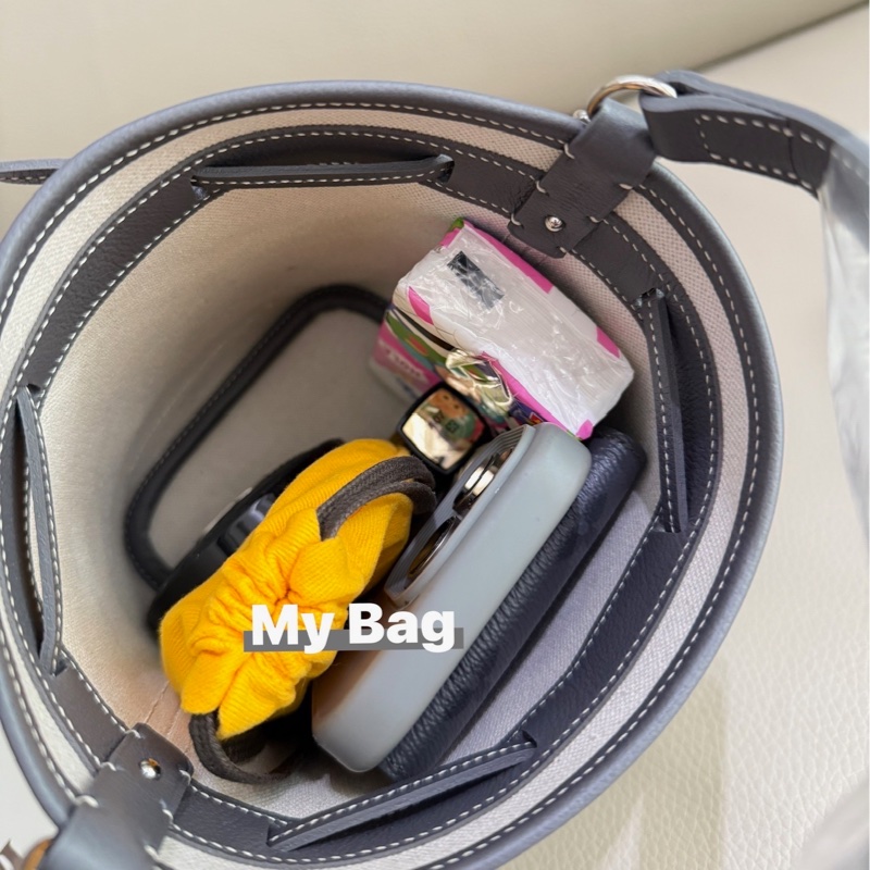 「M.Y精品」 goyard 戈雅 mini水桶包 小水桶 經典灰-5