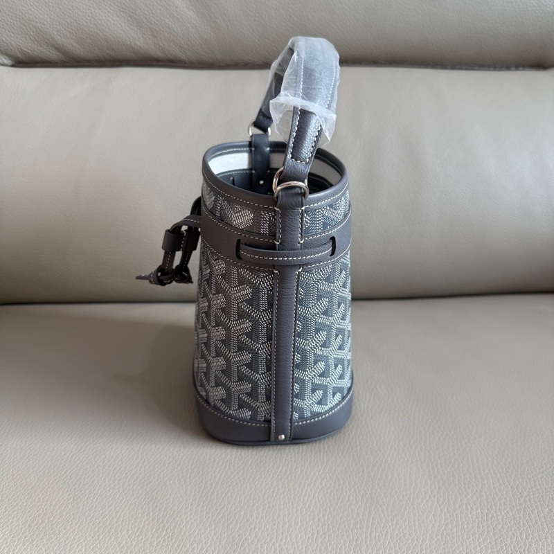 「M.Y精品」 goyard 戈雅 mini水桶包 小水桶 經典灰-8