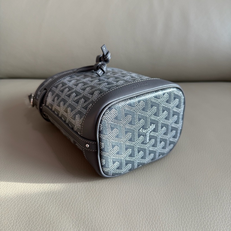 「M.Y精品」 goyard 戈雅 mini水桶包 小水桶 經典灰-13