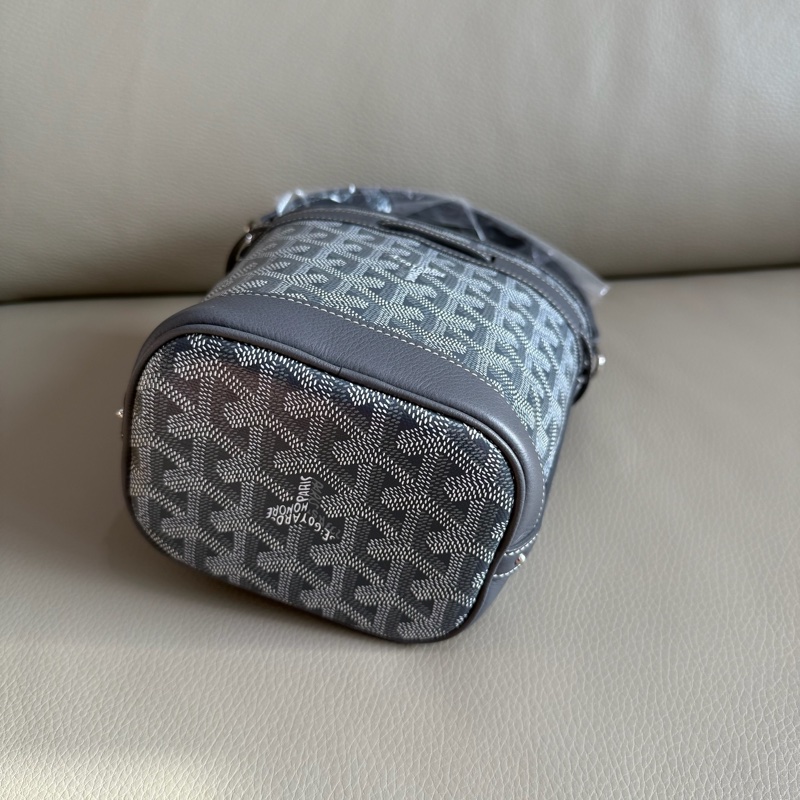 「M.Y精品」 goyard 戈雅 mini水桶包 小水桶 經典灰-14