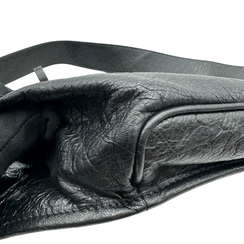 【美收精品】BALENCIAGA 黑機機車斜背包 C-58-4