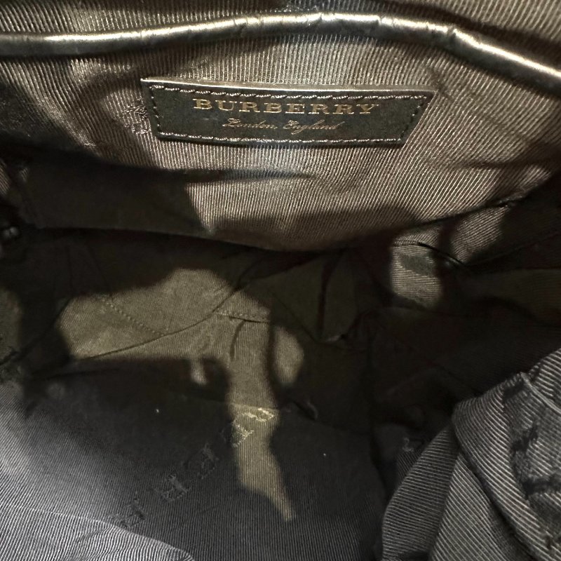 【美收精品】BURBERRY 灰綠色後背包 C-59-12