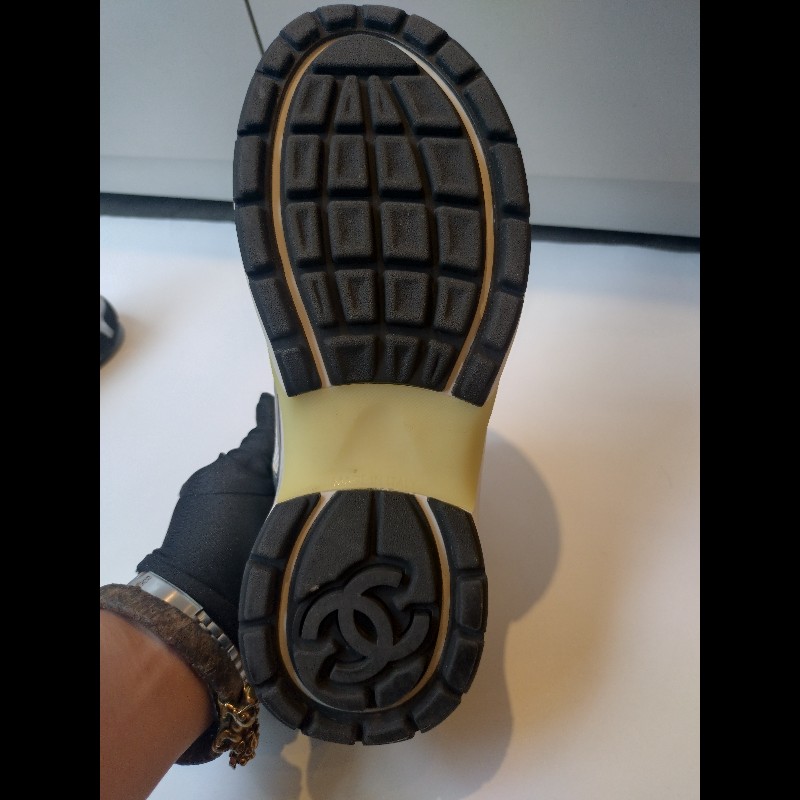 Chanel 白銀配色休閒運動鞋-13