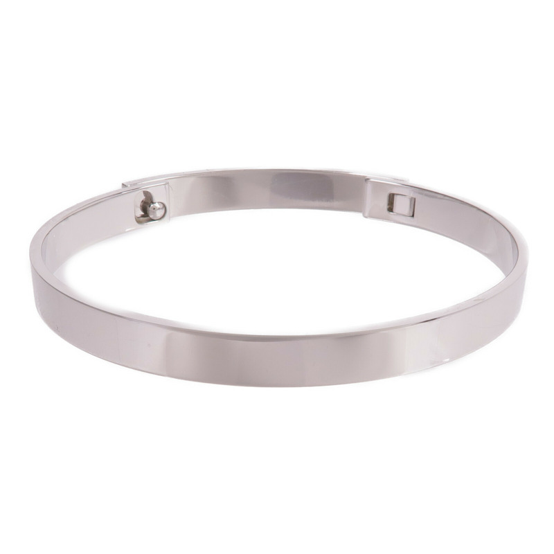 HERMES 18K白金Collier de chien Bracelet鑽石手鐲-2