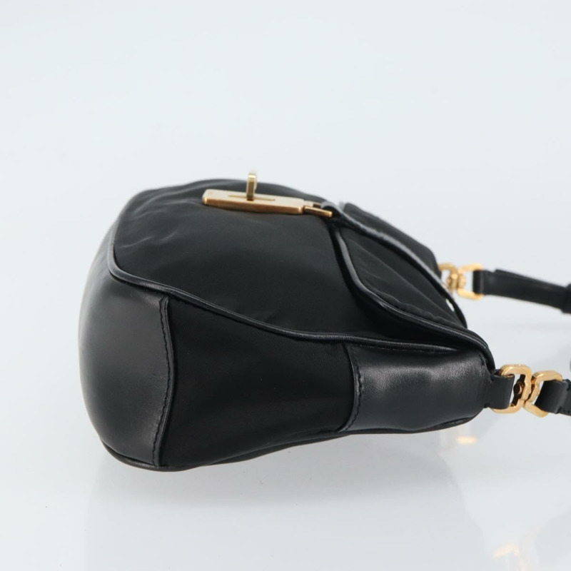 【日本直送】PRADA 黑色金色尼龍肩包，正品編號 156452-2