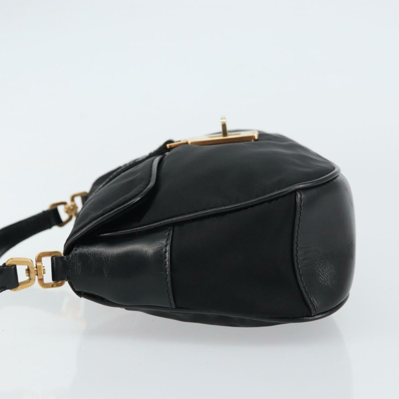 【日本直送】PRADA 黑色金色尼龍肩包，正品編號 156452-3