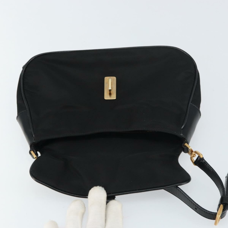 【日本直送】PRADA 黑色金色尼龍肩包，正品編號 156452-9