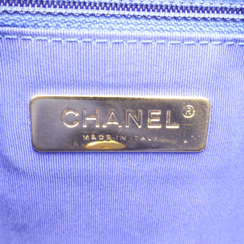 藍色 粗花呢 19 鍊帶 肩背包 金扣【CHANEL 香奈兒】 AS1160-6