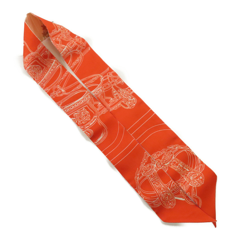 HERMES 絲質Twilly絲巾-4