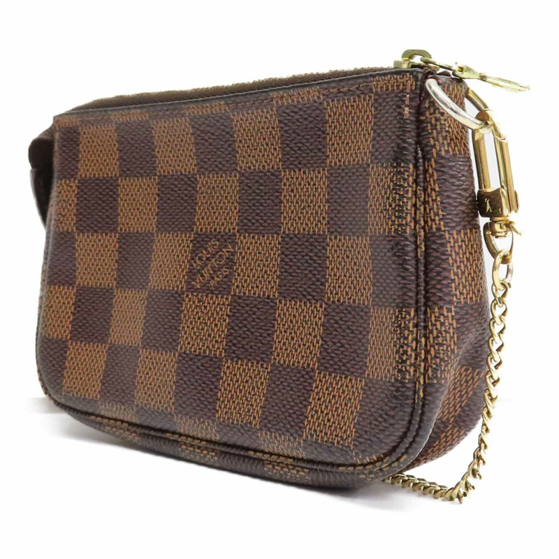 棕色 棋盤格帆布 Mini Pochette Accessoires 手提包 N58009【LOUIS VUITTON LV 路易威登】 N58009-2