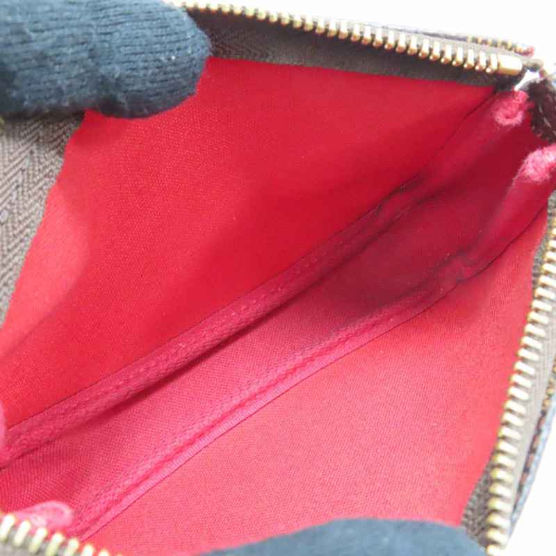 棕色 棋盤格帆布 Mini Pochette Accessoires 手提包 N58009【LOUIS VUITTON LV 路易威登】 N58009-4