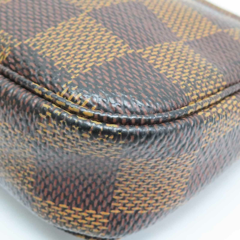 棕色 棋盤格帆布 Mini Pochette Accessoires 手提包 N58009【LOUIS VUITTON LV 路易威登】 N58009-8