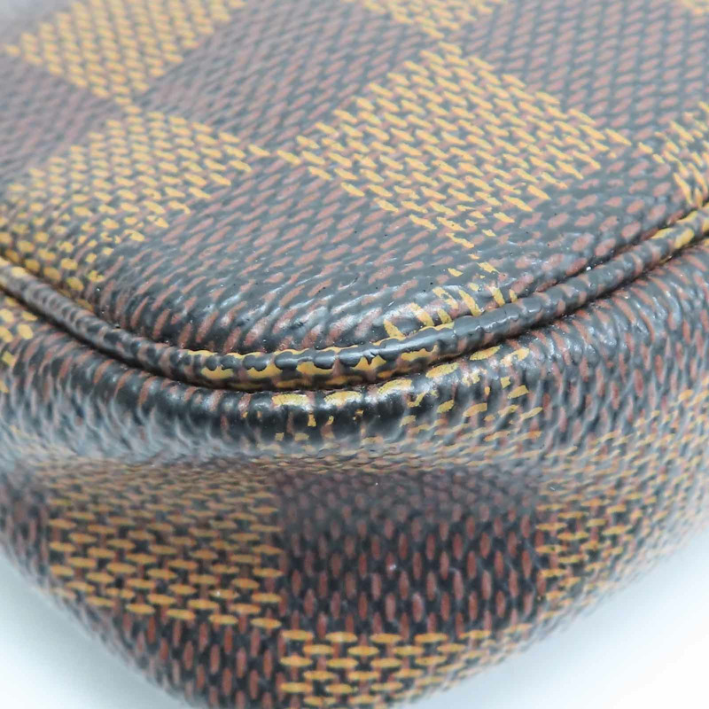 棕色 棋盤格帆布 Mini Pochette Accessoires 手提包 N58009【LOUIS VUITTON LV 路易威登】 N58009-9