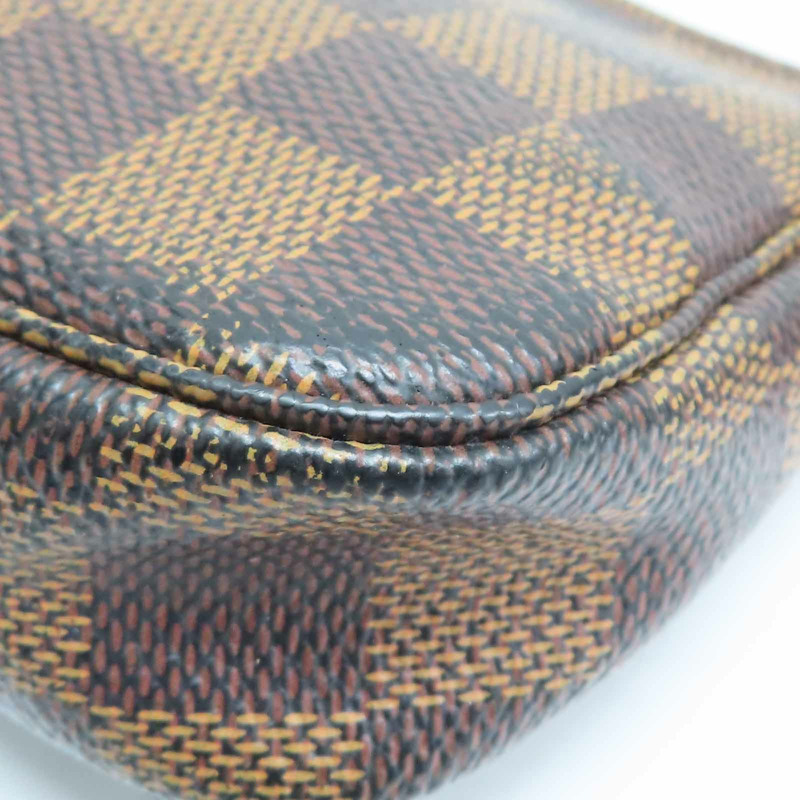 棕色 棋盤格帆布 Mini Pochette Accessoires 手提包 N58009【LOUIS VUITTON LV 路易威登】 N58009-10
