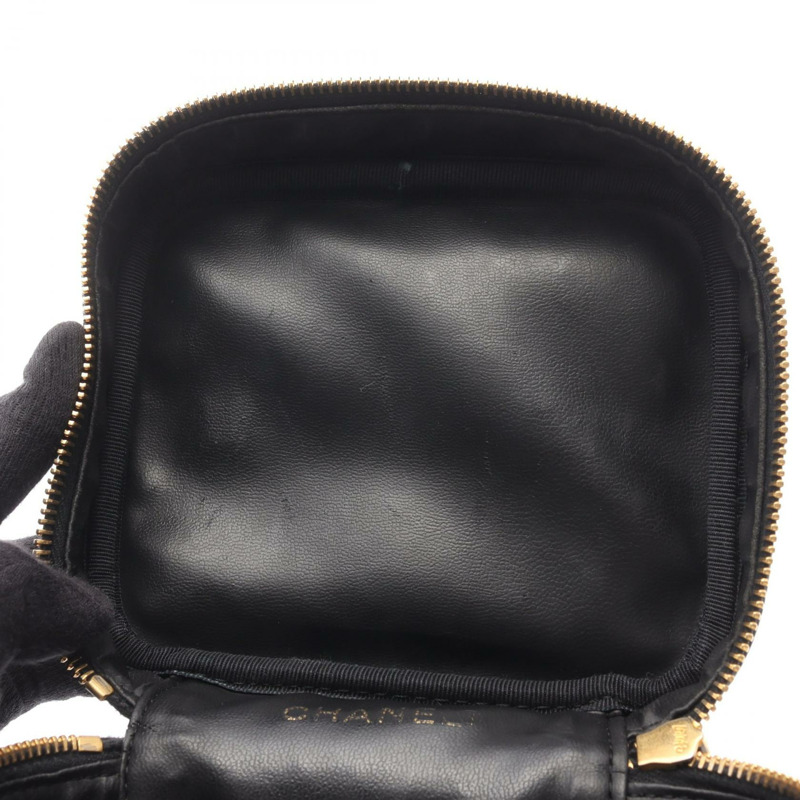 香奈兒 COCO 標誌手提包 A01998 小牛皮 黑色 GHW 二手 女士 CC 標誌-5