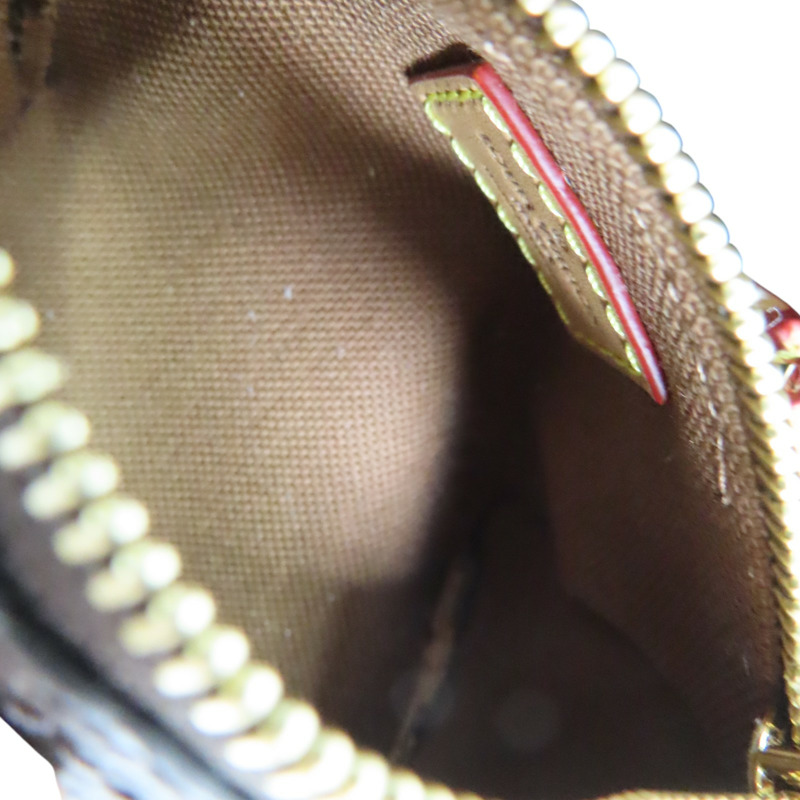 棕色 原花帆布 Speedy Monogram 零錢包 吊飾 M00544 【LOUIS VUITTON LV 路易威登】 M00544-4