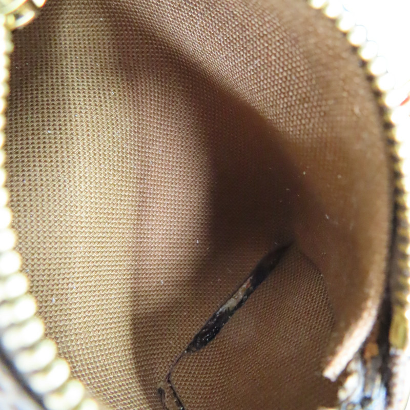 棕色 原花帆布 Speedy Monogram 零錢包 吊飾 M00544 【LOUIS VUITTON LV 路易威登】 M00544-5