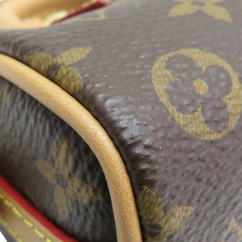 棕色 原花帆布 Speedy Monogram 零錢包 吊飾 M00544 【LOUIS VUITTON LV 路易威登】 M00544-9