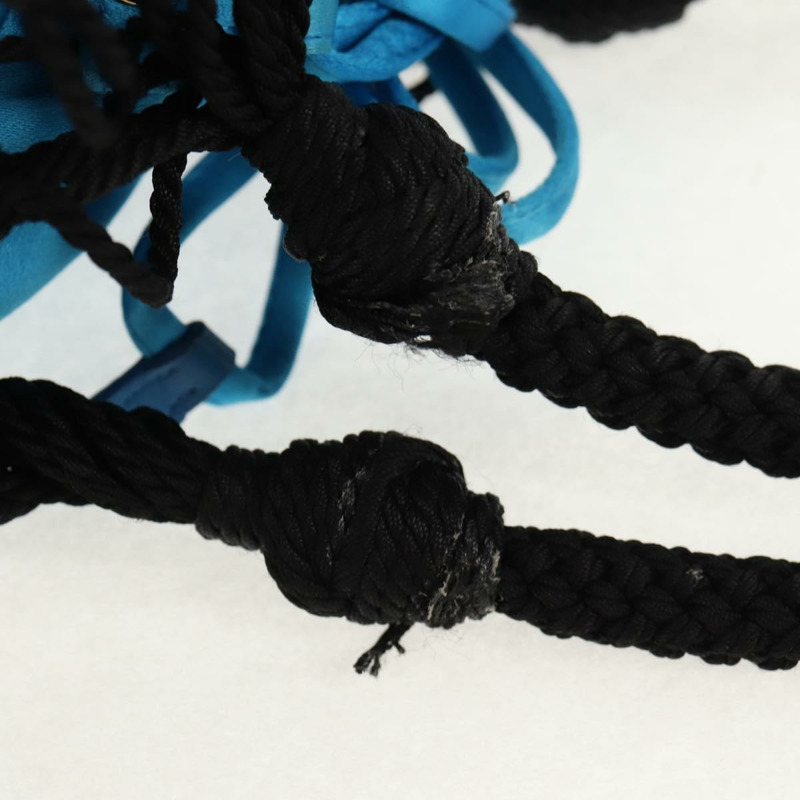 【日本直送】PRADA 手提包 緞面 藍色 金色 正品 157879V-6