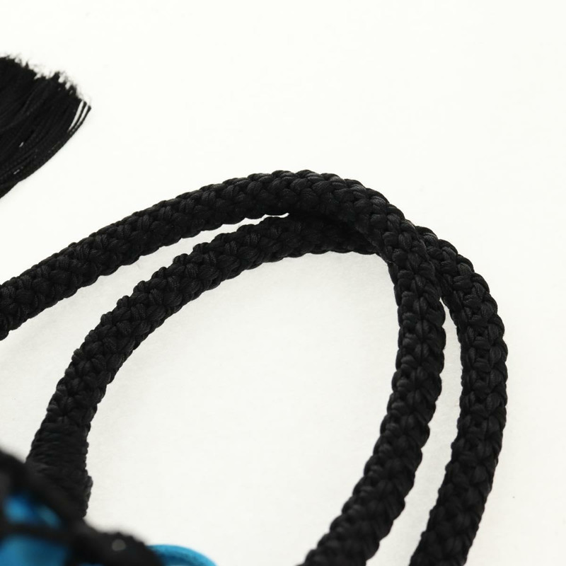 【日本直送】PRADA 手提包 緞面 藍色 金色 正品 157879V-14