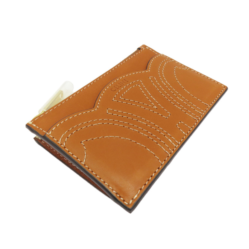 棕色 牛皮 Case Case 卡夾 名片夾【CELINE 賽琳】 10P363BFV-3