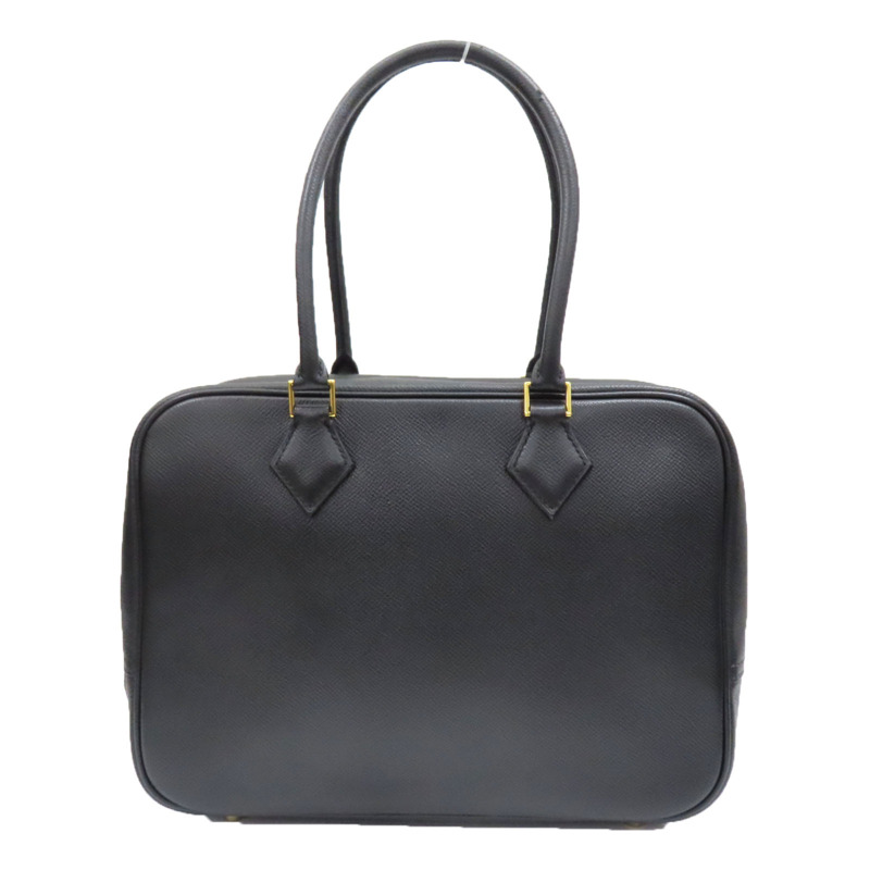 黑色 牛皮 Plume 28 手提包 口K/BK/GHW【HERMES 愛馬仕】-0