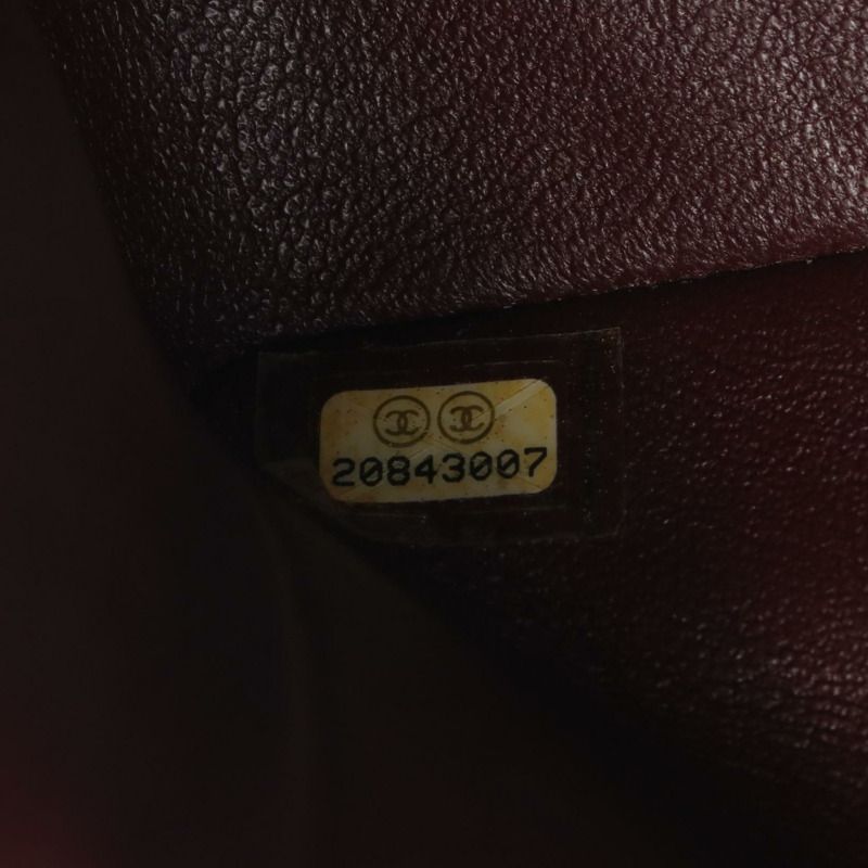 香奈兒 (CHANEL) Matelasse 雙蓋鏈條肩背包，小牛皮，黑色，SHW 二手-4