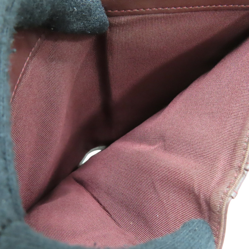 黑色 荔枝紋 牛皮 金扣 扣式中夾【CHANEL 香奈兒】-5