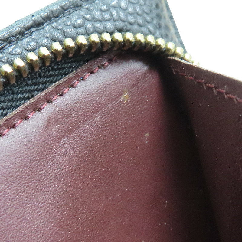 黑色 荔枝紋 牛皮 金扣 扣式中夾【CHANEL 香奈兒】-19