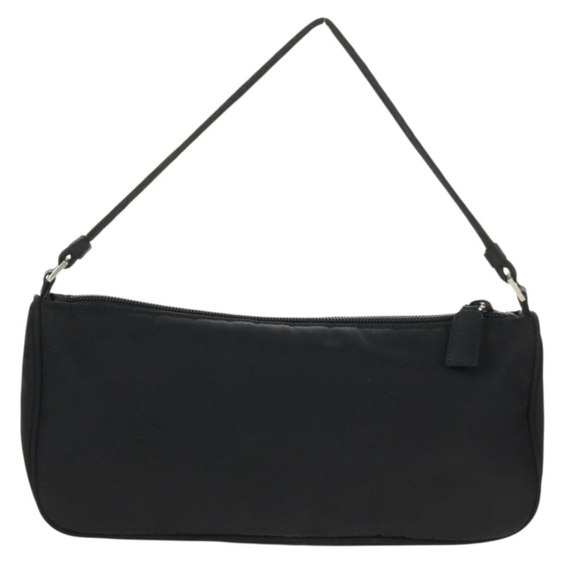 【日本直送】PRADA 尼龍黑色銀色配件包 Auth 158519V-1