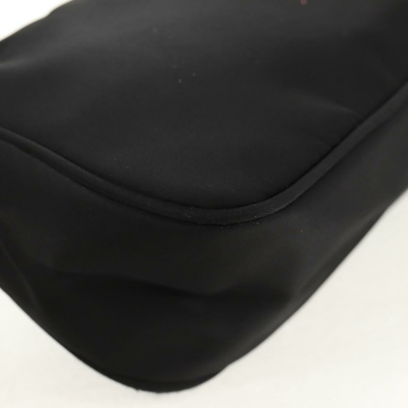 【日本直送】PRADA 尼龍黑色銀色配件包 Auth 158519V-15