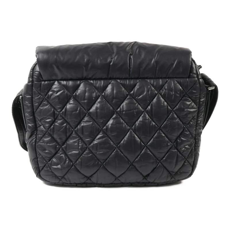 CHANEL 尼龍Coco Cocoon Messenger銀扣肩背袋-1
