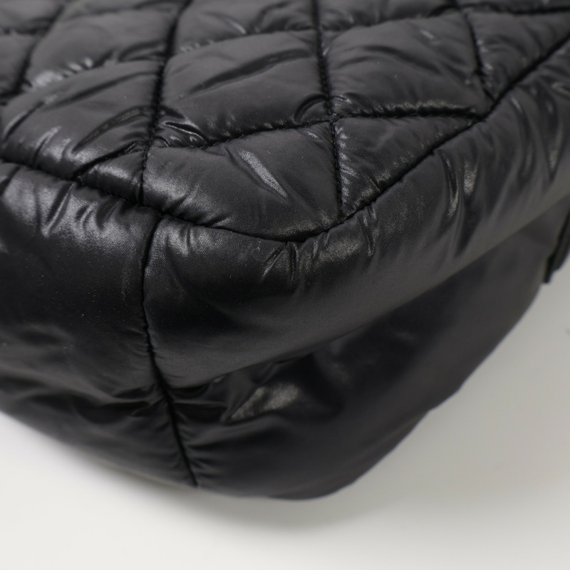 CHANEL 尼龍Coco Cocoon Messenger銀扣肩背袋-8