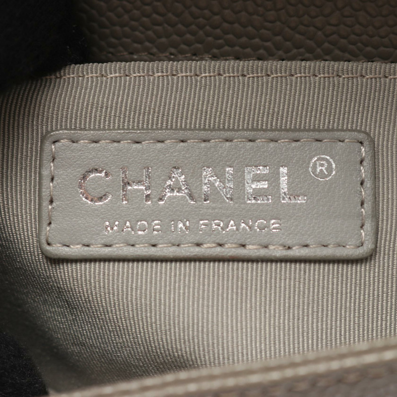 香奈兒 Boy Chanel 小號鏈條單背包 A67085 皮革 米色 二手 女士-3