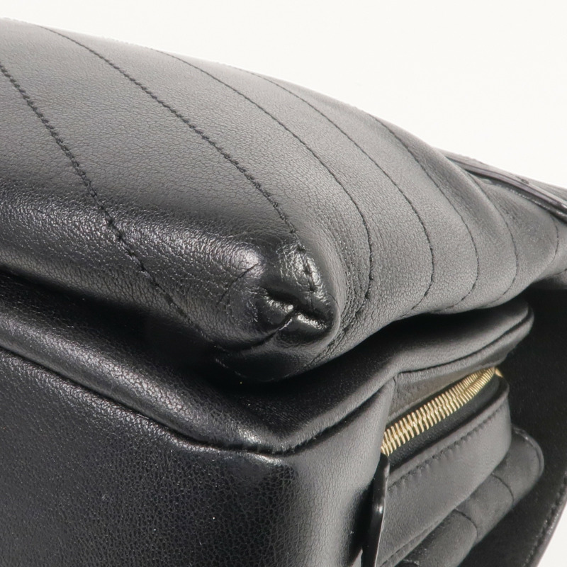 CHANEL 皮革Chain Shoulder金扣鏈帶肩背袋-7