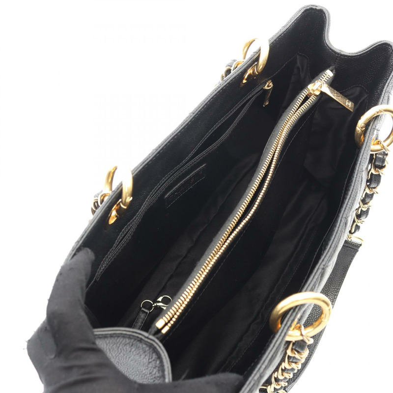 香奈兒 (CHANEL) Matelasse Grand Shopping GST 手提鏈條肩背包 A50995 皮革 GHW-2