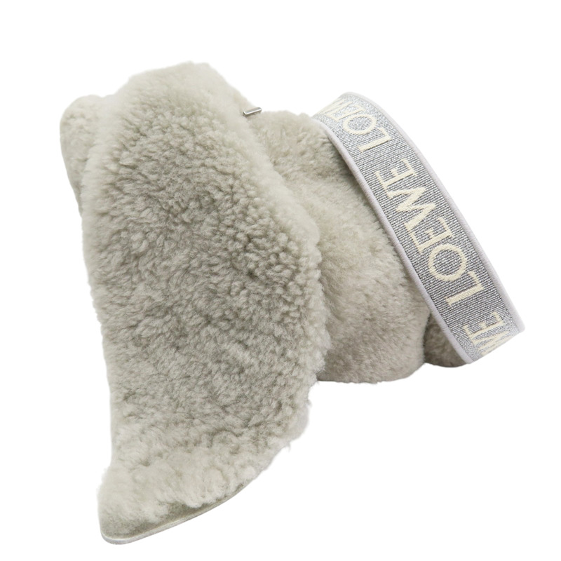 灰色 毛絨 兔子 肩背包【LOEWE 羅威】-0