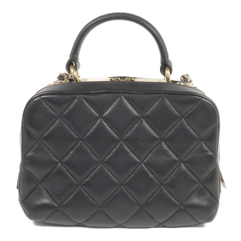 CHANEL 羊皮皮革Trendy CC金扣手挽肩背兩用袋-1