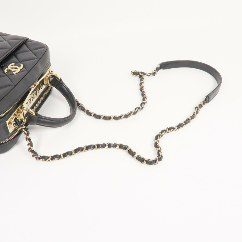 CHANEL 羊皮皮革Trendy CC金扣手挽肩背兩用袋-4