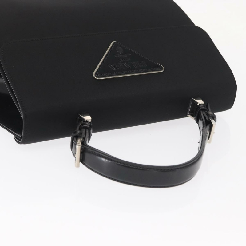 【日本直送】PRADA 尼龍手提包 黑色 銀色 正品 157269SAV-5