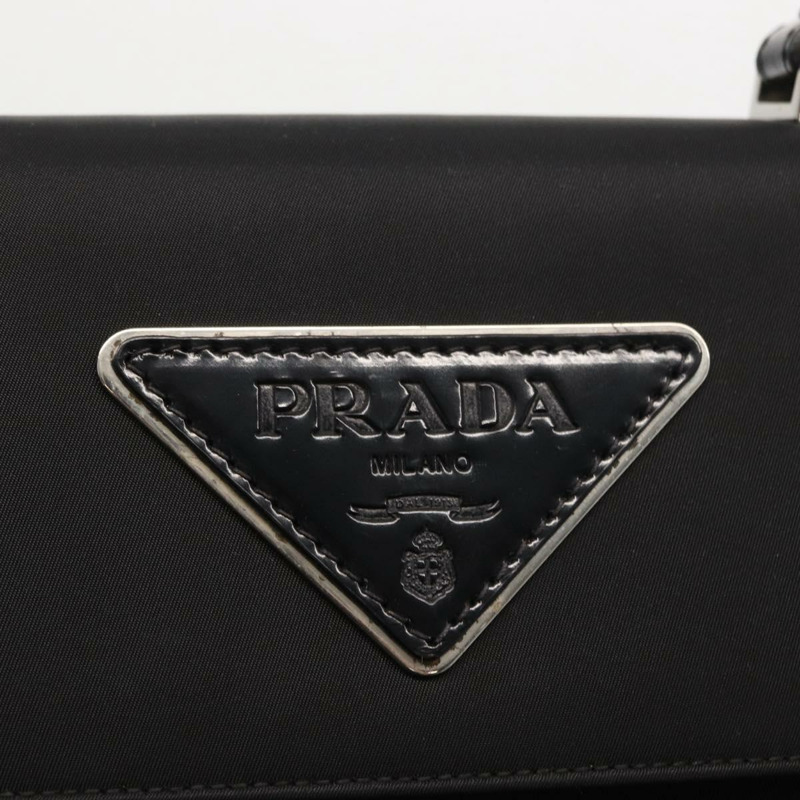 【日本直送】PRADA 尼龍手提包 黑色 銀色 正品 157269SAV-17